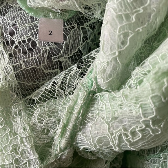 SANDRO izzie sheer lace tie-neck top - Picture 8 of 9